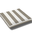 Custom Water Resistant Elastic Fitted & Protective Cushion Cover - Cabana Stripe