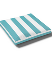Custom Water Resistant Elastic Fitted & Protective Cushion Cover - Cabana Stripe