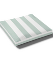 Custom Water Resistant Elastic Fitted & Protective Cushion Cover - Cabana Stripe