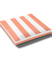 Custom Water Resistant Elastic Fitted & Protective Cushion Cover - Cabana Stripe