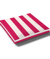Custom Water Resistant Elastic Fitted & Protective Cushion Cover - Cabana Stripe