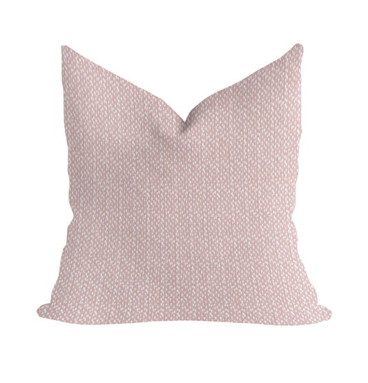 Riverbed Blush Slub Pillow Covers with Zipper Insert