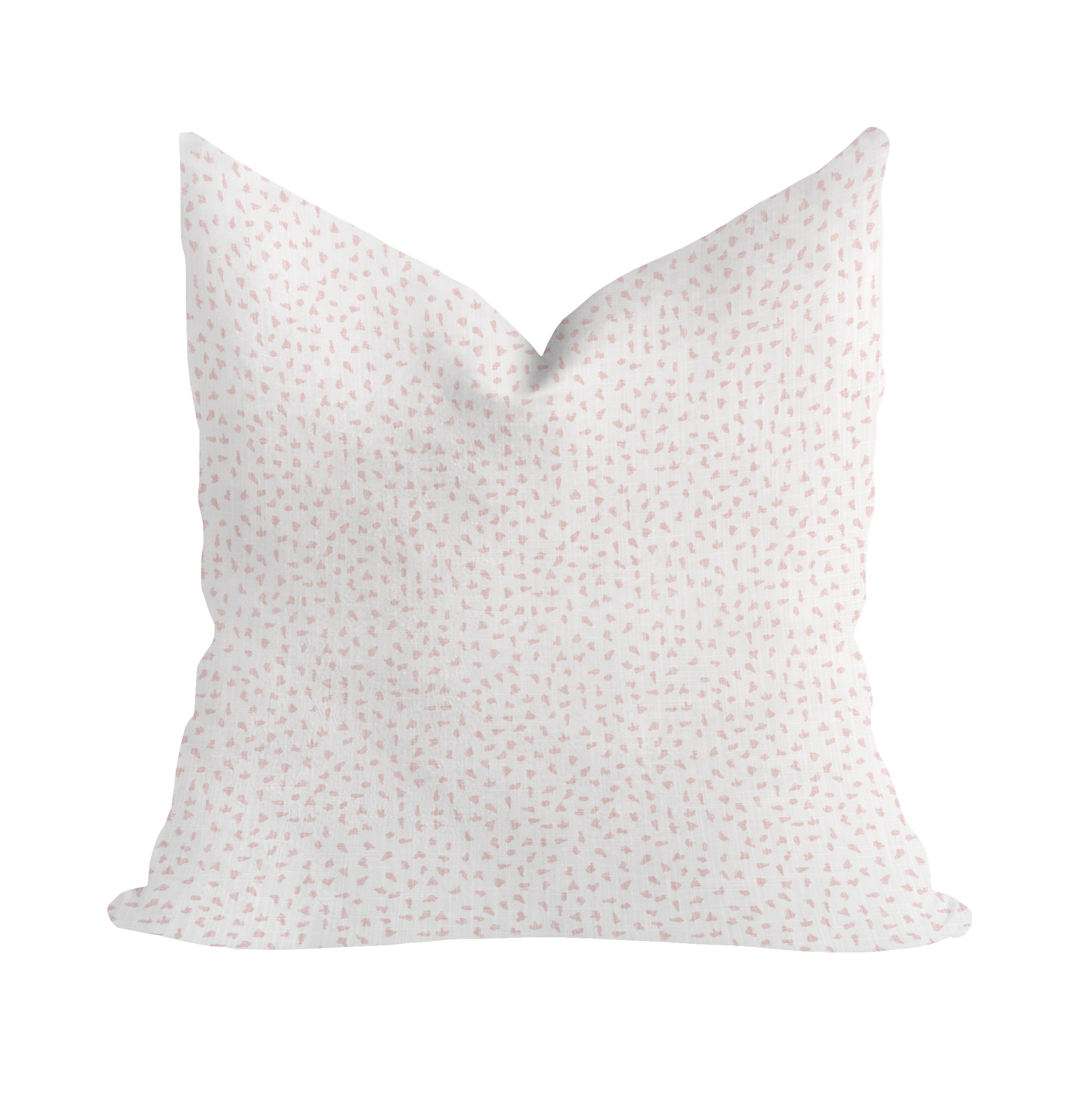 Ira Blush Slub Pillow Covers with Zipper Insert