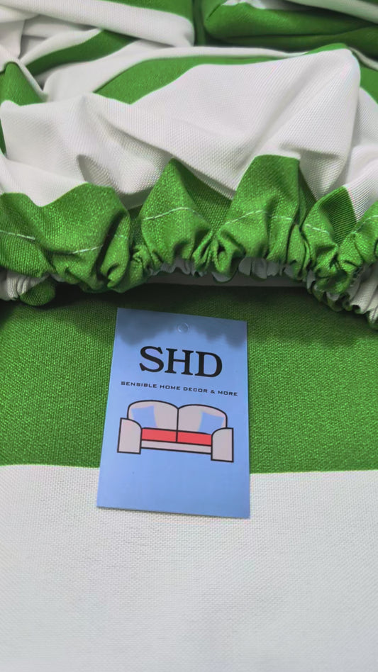 *Pre-Made Ready Ship* 6 Piece Patio Furniture Covers - Cabana Green Water Resistant Fabric