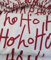 Red White Hohoho Custom Elastic Fitted Cushion Cover | Priced per cover