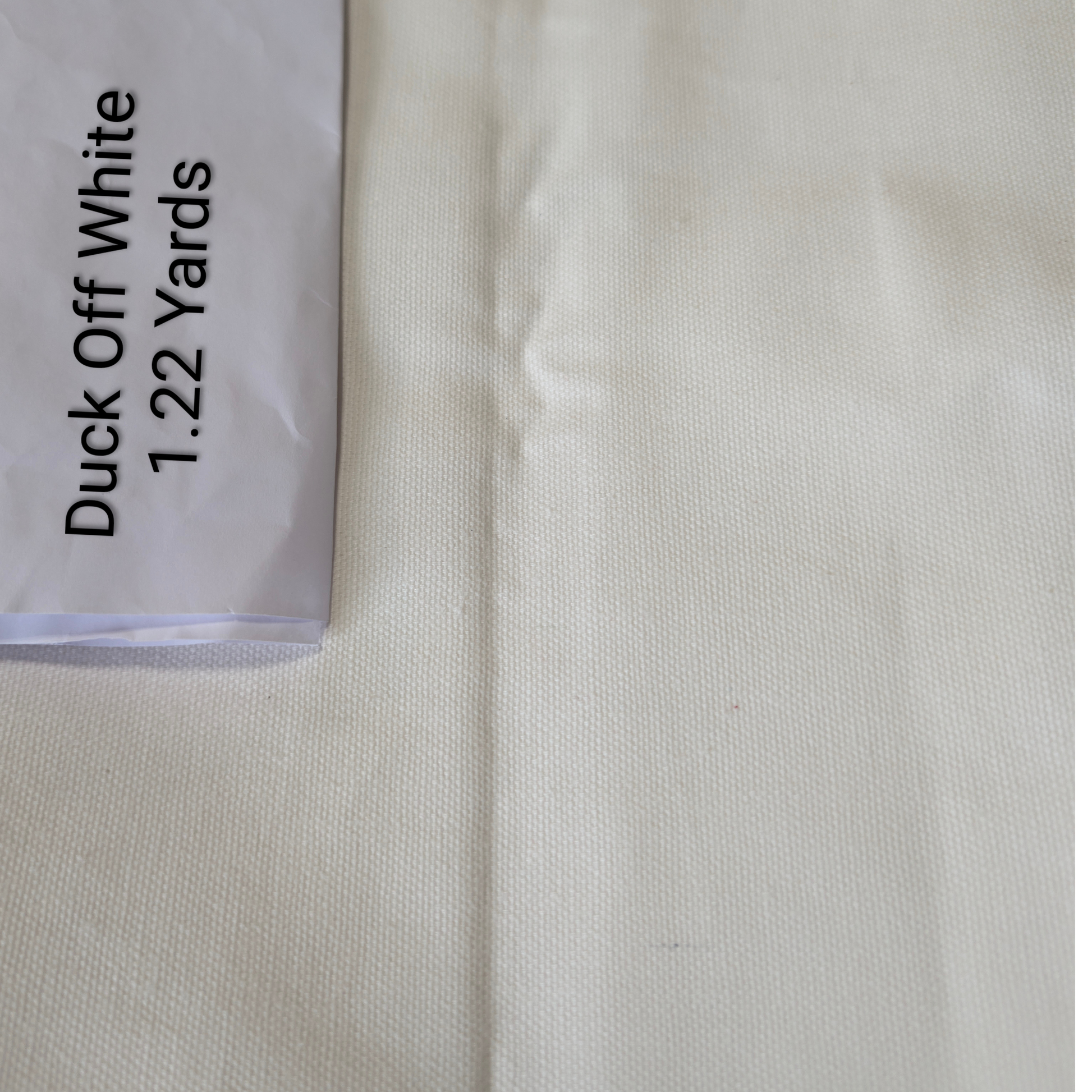1.22 Yards | Duck Cotton Off-White Fabric - Create Your Own