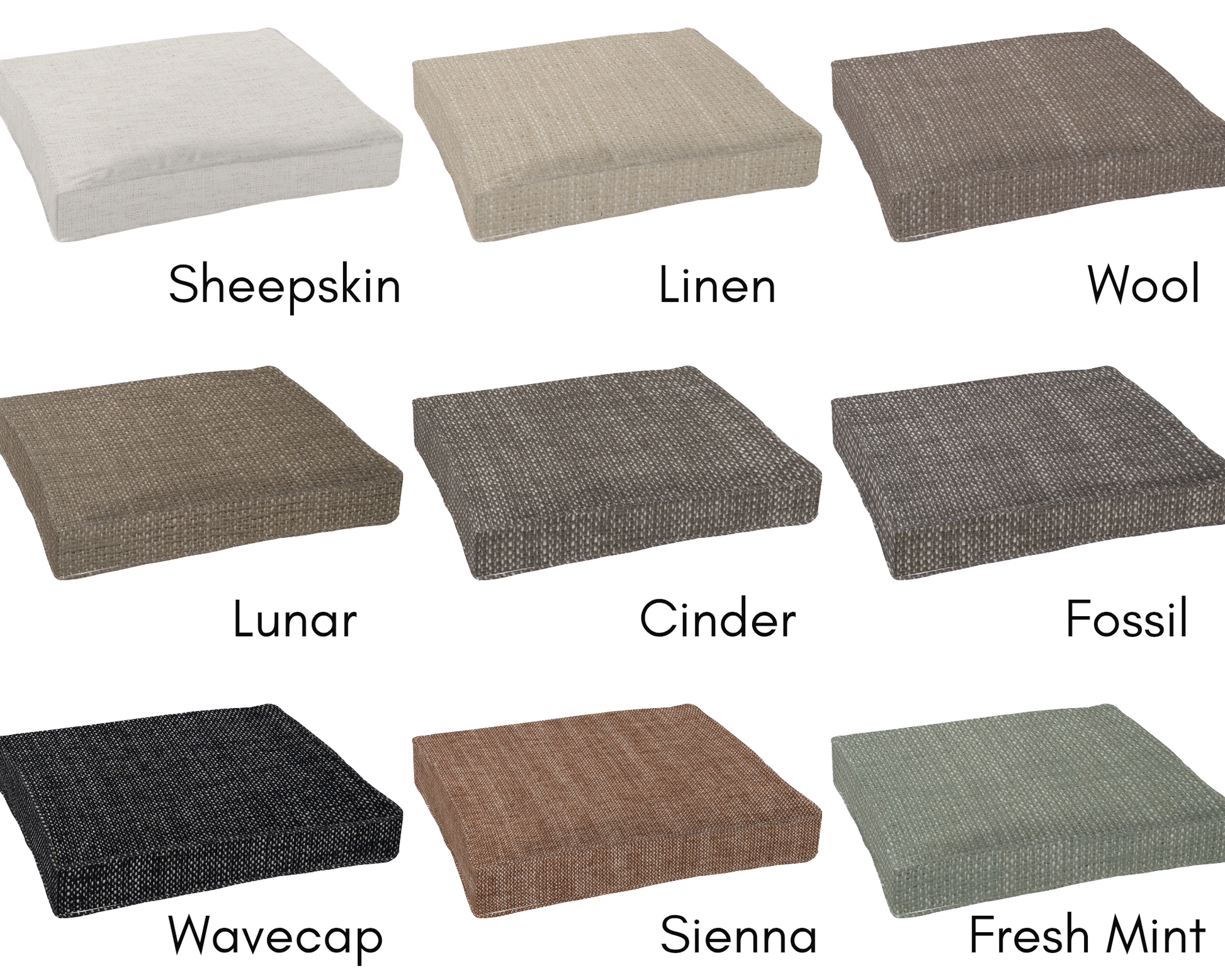 Pisces Woolen Crypton® Custom Cushion Covers – Durable Indoor Performance Fabric - $200 Minimum Order