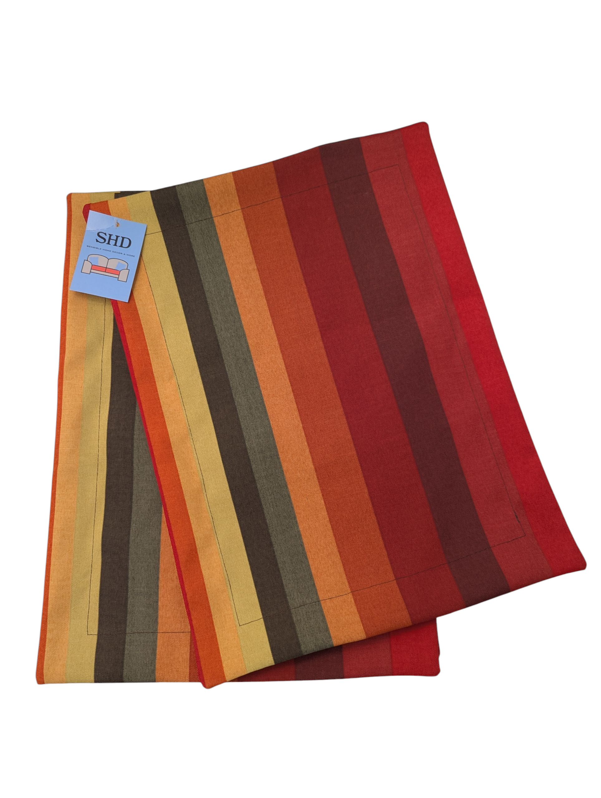 Islip Cayenne Water Resistant Set of 2 Placemats