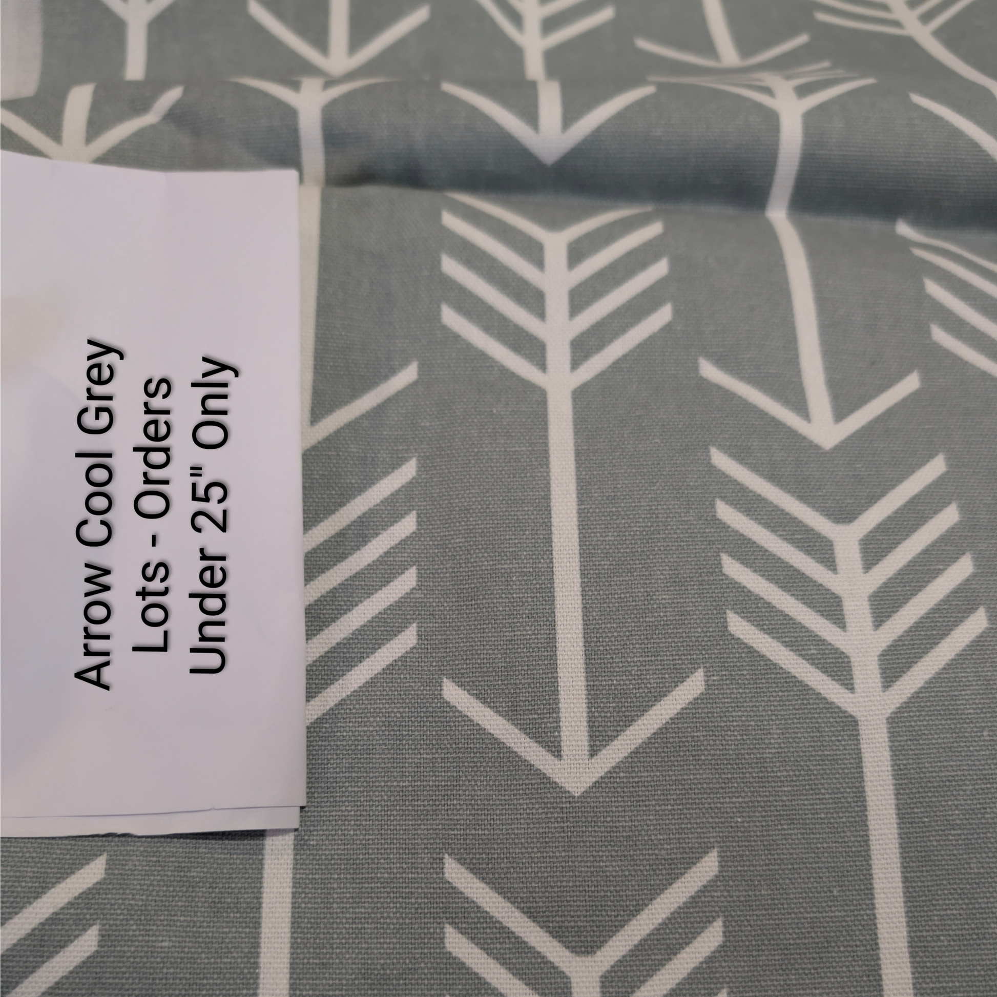 25" Under & Pillow Covers Only | Arrow Cool Grey Cotton Fabric - Create Your Own