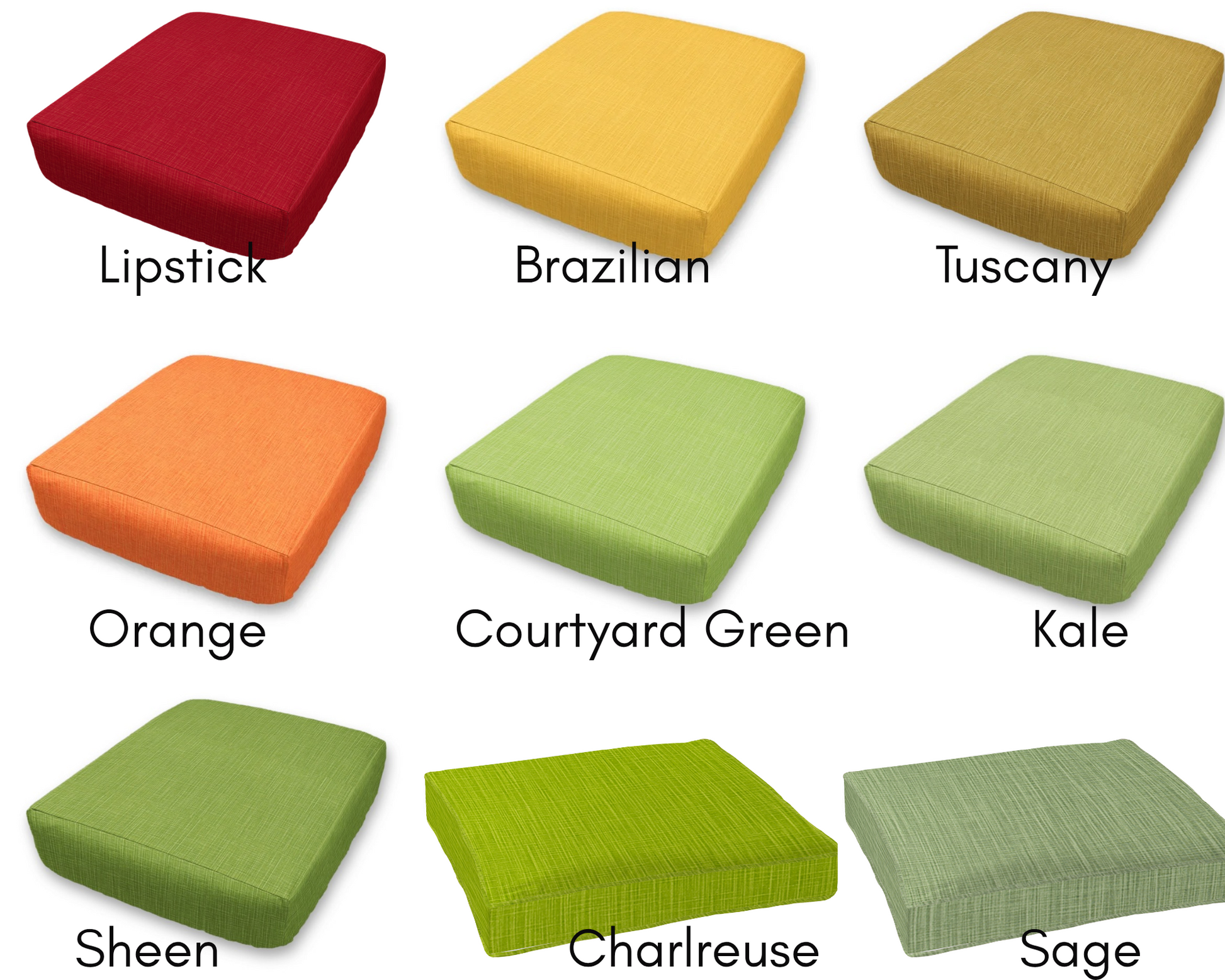 Faulkner Solid Cotton Slub Custom Elastic Fitted Cushion Cover, Protective Couch Cushion Cover, Replacement Cushion Cover - Choice of Color