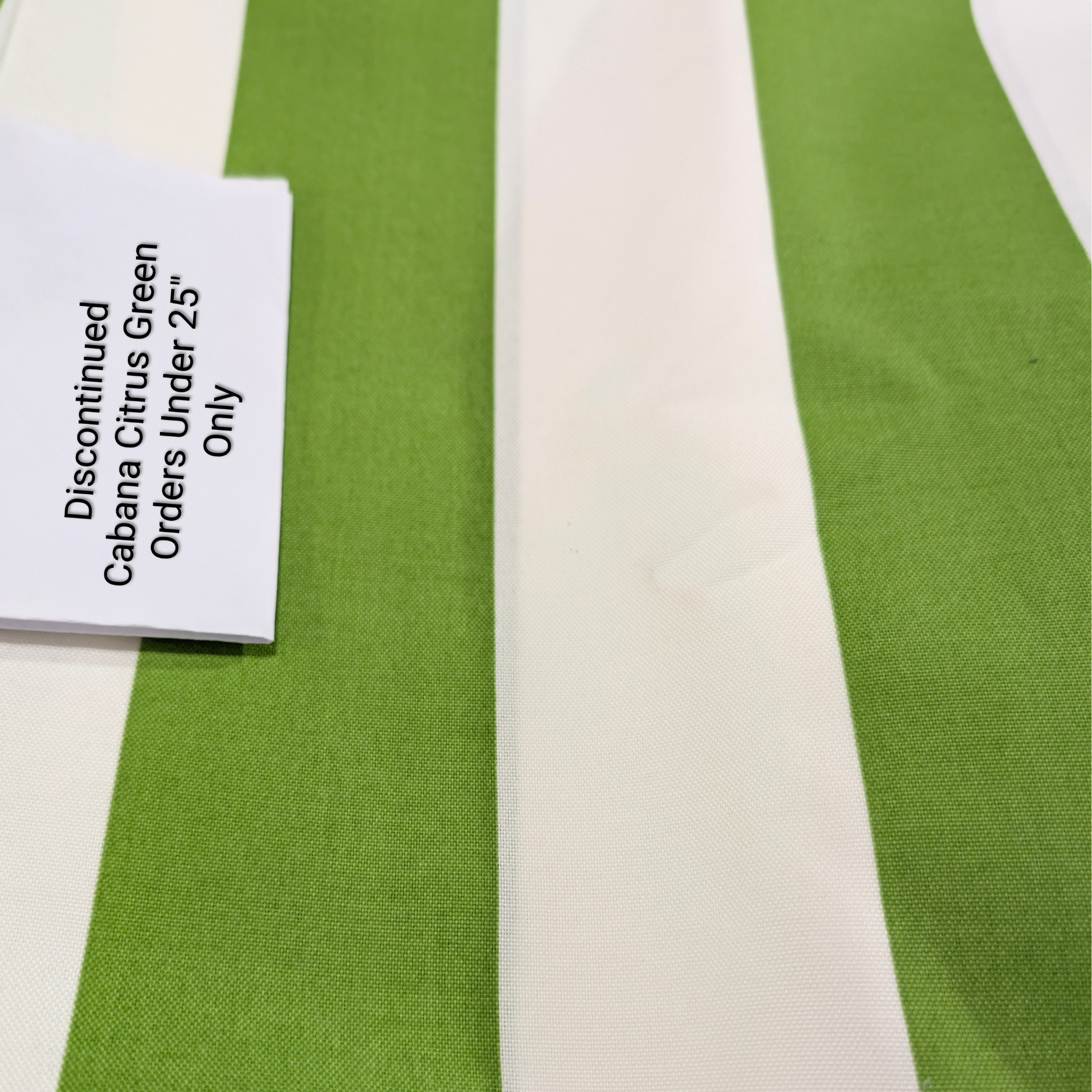 25" Under & Pillow Cover | Cabana Citrus Green Fabric Water Resistant - Create Your Own