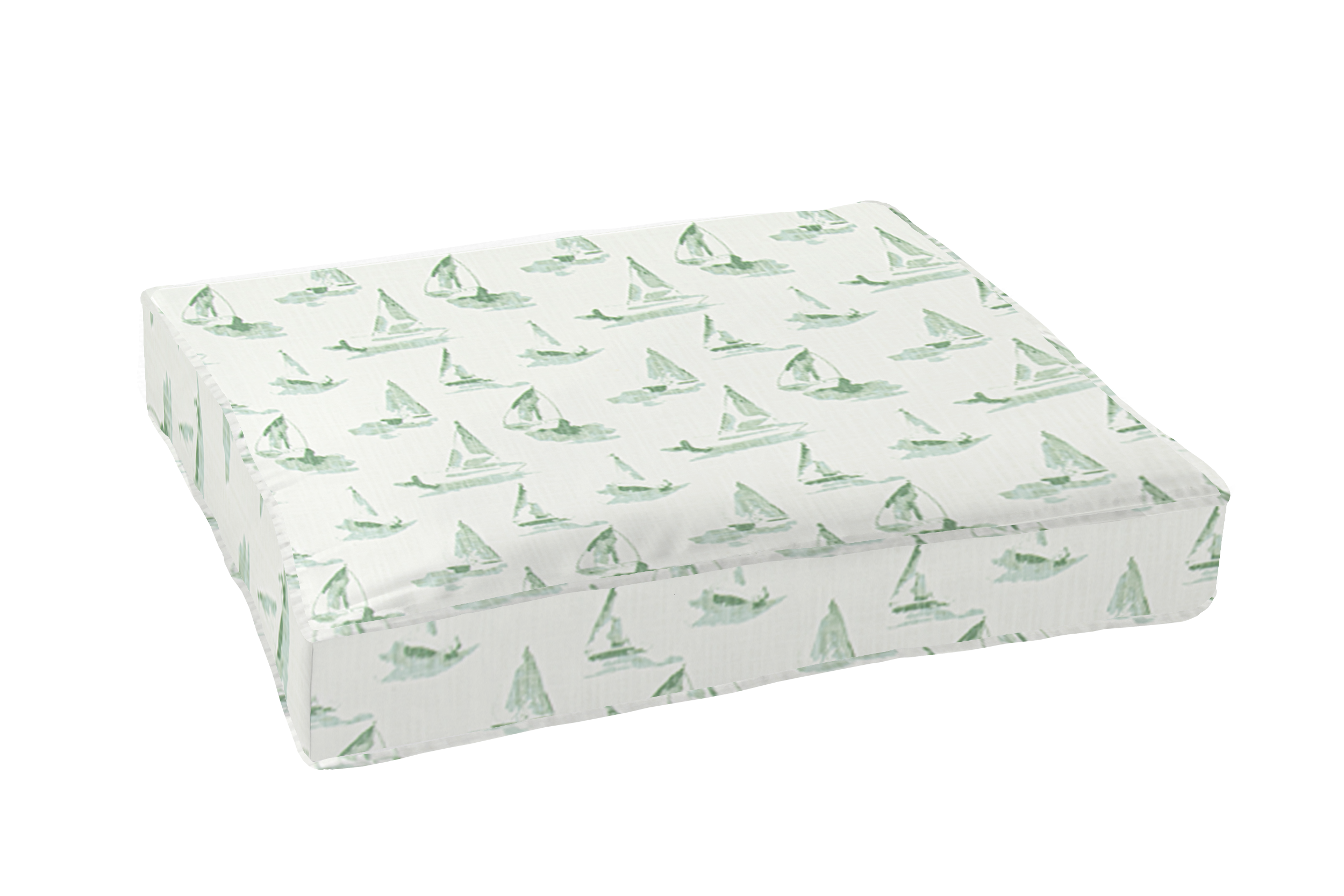 Custom Elastic Fitted & Protective Cushion Cover - Sea View Slub Cotton