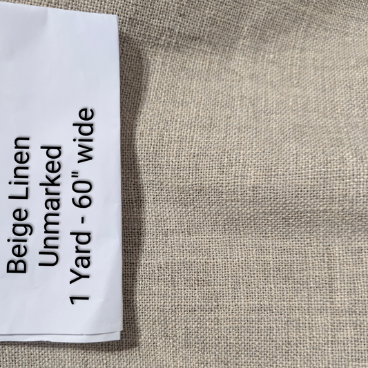 Beige Linen Like Fabric - Create Your Own (1 yard x 60" wide)