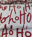 Red White Hohoho Custom Elastic Fitted Cushion Cover | Priced per cover