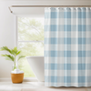 Shower Curtain for House, RV, or Small Space - Cotton Buffalo Plaid