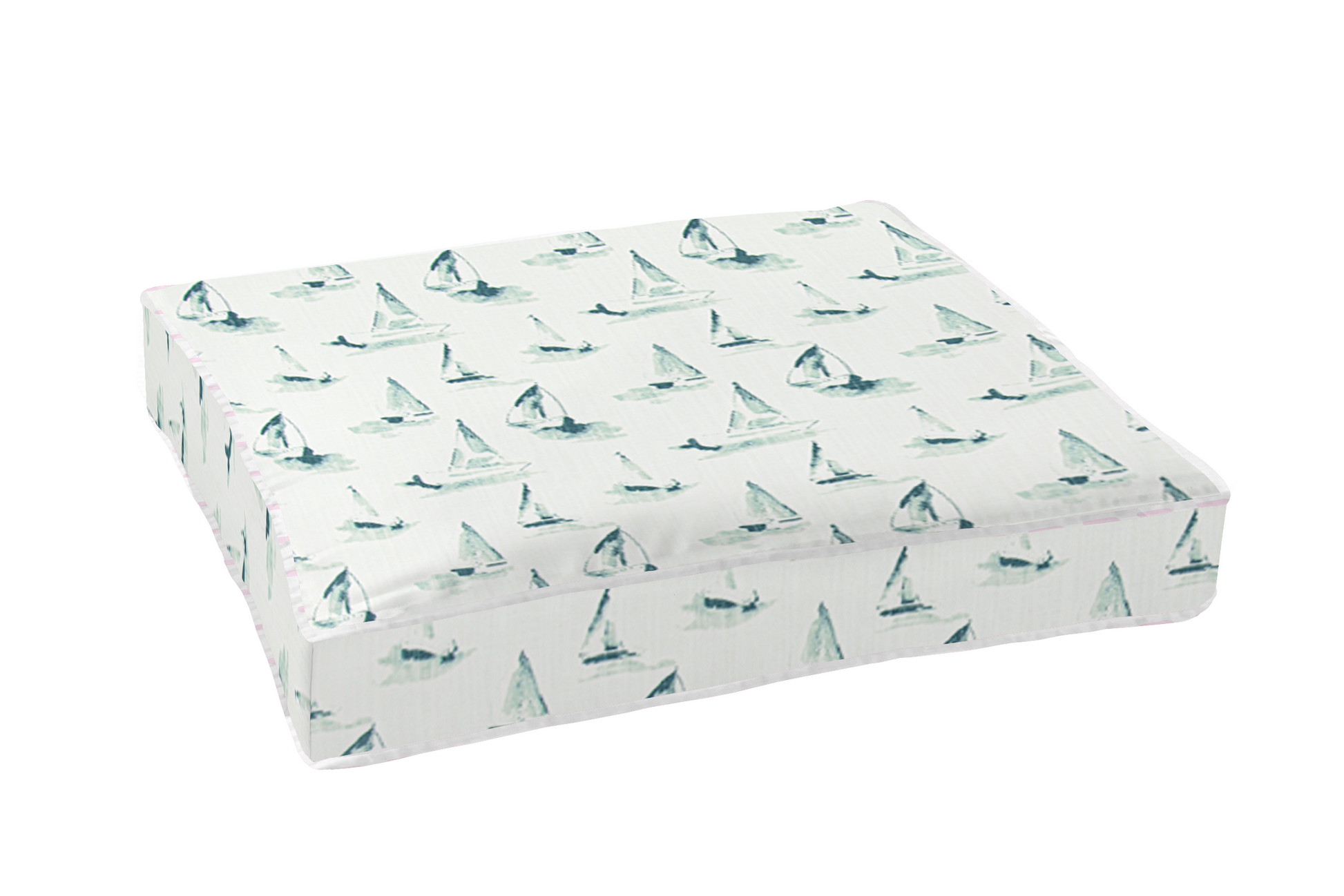 Custom Elastic Fitted & Protective Cushion Cover - Sea View Slub Cotton