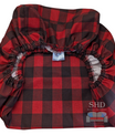 Custom Elastic Fitted & Protective Cushion Cover - Small Gingham Check