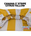 Custom Water Resistant Elastic Fitted & Protective Cushion Cover - Cabana Stripe