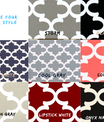 Fynn Cotton Fabric for Custom Elastic Fitted Cushion Cover - Choice of Color
