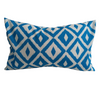 Aztec Ocean Water Resistant - Indoor/Outdoor Throw Pillow Cover - Blue Collection