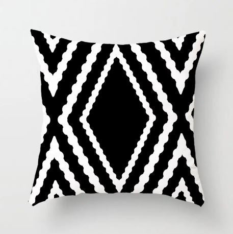 Geometric Pattern Throw Pillowcase, Cushion Covers For Living Room, Pillow Insert Not Included, Home Decor