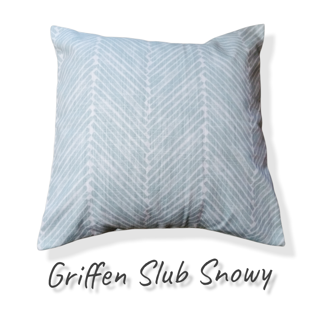 Griffen Slub Snowy Pillow Cover