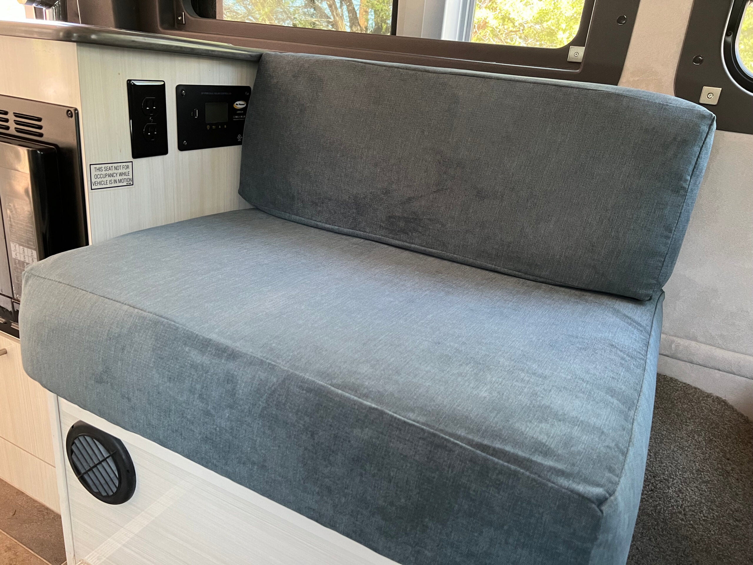 Softknit Flynn Upholstery Custom Elastic Fitted Cushion Cover - solid