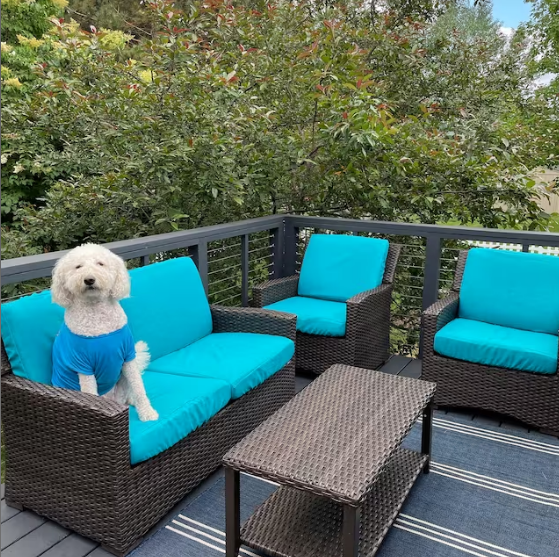 Custom Outdoor Elastic Fitted & Protective Cushion Cover - Veranda Solid