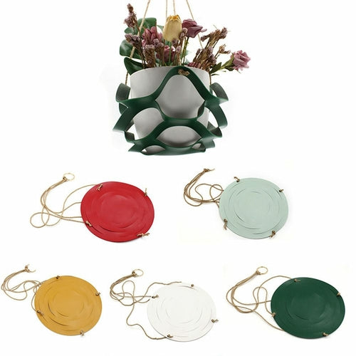 PU Leather Air Suspension Belt Indoor Hanging Baskets Plant Hanger