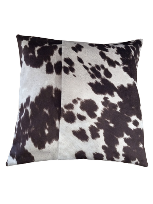 Milk Madness Faux Cowhide Throw Pillow Cover