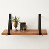 Rustic Wooden Plank Shelf