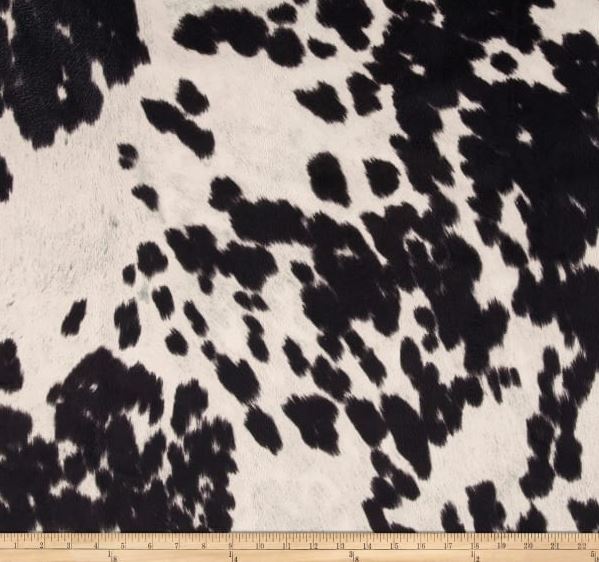 Udder Madness Faux Cowhide Upholstery Custom Elastic Fitted Cushion Cover for Furniture, RV/Camper Cushions - Choice of Color