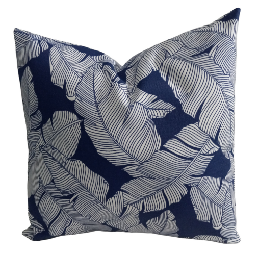 Zaffre Pacific Water Resistant - Indoor/Outdoor Throw Pillow Cover - Blue Collection