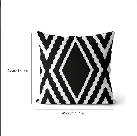 Geometric Pattern Throw Pillowcase, Cushion Covers For Living Room, Pillow Insert Not Included, Home Decor