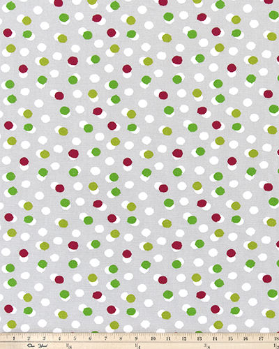 Z Free Dots Fabric for Custom Elastic Fitted Cushion Covers - Christmas, Holiday Fabric