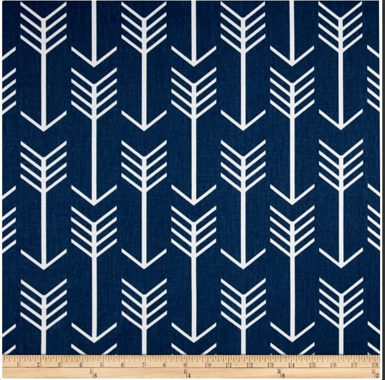 Blue Arrow Throw Pillow Cover