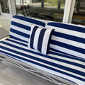 Custom Elastic Fitted Cushion Covers, Outdoor Furniture Covers, Patio Furniture Covers, Patio Chair Covers, Outdoor Chair Covers - Cabana Stripe